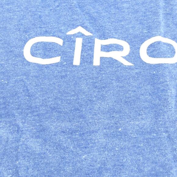 Ciroc Blue Graphic Tee Tangerine Racerback Tank Top with White Logo- Size S -GUC - Picture 6 of 11